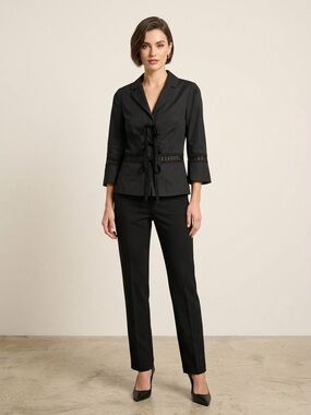 Robert Rodriguez Black Tailored Straight-Leg Trousers